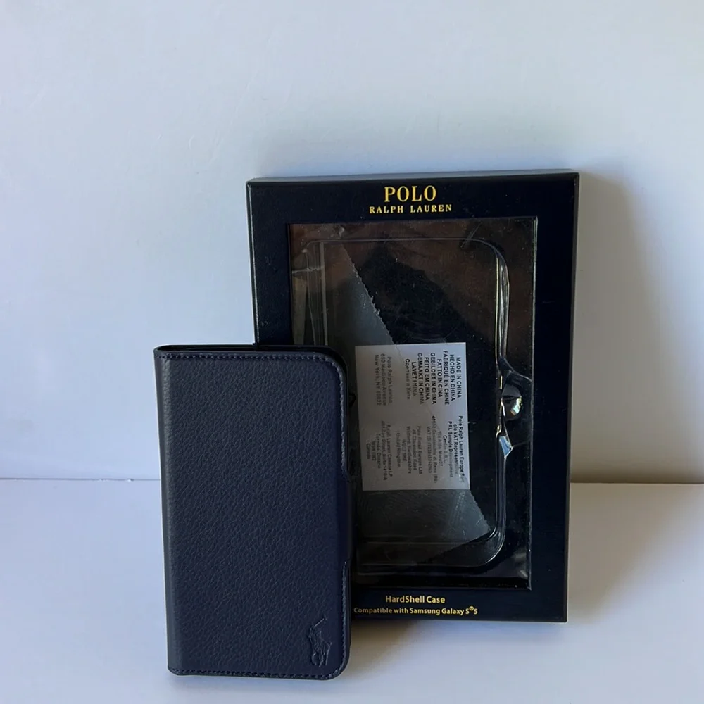 Polo Ralph Lauren Hardshell Case & Credit card holder New Navy